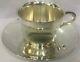 925 Sterling Silver Coffee Tea Cup & Saucer Set Home Decor