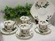 Allyn Nelson Tea Cup, Saucer & Plate Fine English Bone China Floral Yellowithwhite
