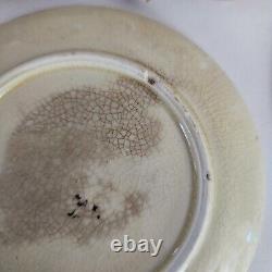 Antique 12pc Tea Cup Saucer Made in Japan Hand painted Floral Birds Unique ART