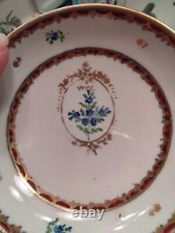 Antique 1786 Royal Vienna Tea Cup & Saucer Set