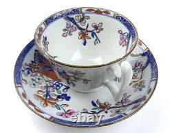 Antique 1814 1822 Spode Cabbage Pattern # 2061 Stone China Tea Cup & Saucer