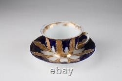 Antique 1815-1860 Germany MEISSEN Gilt Tea cup & saucer Marked 12.5 cm