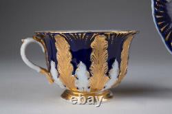 Antique 1815-1860 Germany MEISSEN Gilt Tea cup & saucer Marked 12.5 cm