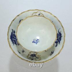 Antique 18C Worcester Tea Cup or Bowl & Saucer E. J. Sidebotham Collection PC