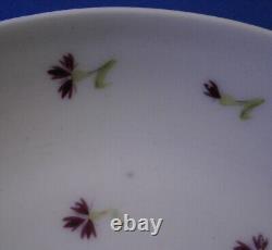 Antique 18thC Nyon Porcelain Floral Teabowl Cup & Saucer Porzellan Tasse Swiss