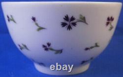 Antique 18thC Nyon Porcelain Floral Teabowl Cup & Saucer Porzellan Tasse Swiss