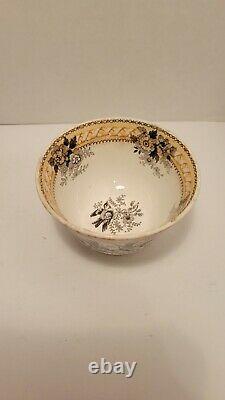 Antique 18th Century 1770's Bristol English Transferware Brown Yellow Tea Cup