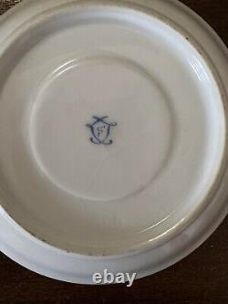 Antique 18th Century Hand Painted Sevres Teacup with Saucer