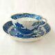 Antique 18th Century Tea Cup And Saucer Willow Pattern Possibly Caughley