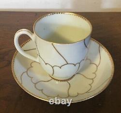 Antique 18th c. English Worcester Porcelain Tea Cup and Saucer Georgian Dr. Wall