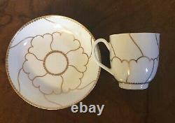 Antique 18th c. English Worcester Porcelain Tea Cup and Saucer Georgian Dr. Wall