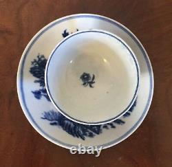Antique 18th c. Worcester Porcelain Tea Cup & Saucer Plate Bowl Blue & White