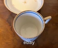 Antique 18th century Vienna Porcelain Tea Cup or Coffee Can & Saucer Sprig