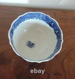 Antique 18th century Worcester Porcelain Tea Cup Bowl Blue and White Chinese