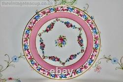 Antique 1920 Paragon Star Pink Rose Gold English bone china Tea Cup Saucer Plate