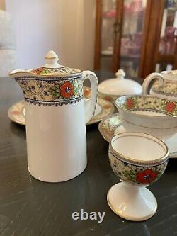 Antique 1920s Aynsley of England Tea & Demitasse Coffee Set with an Egg Cup