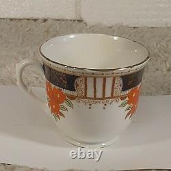 Antique 1925-1941 Melba Bone China Hand Painted Floral Tea Cup & Saucer England