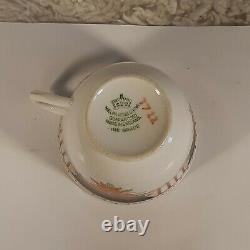 Antique 1925-1941 Melba Bone China Hand Painted Floral Tea Cup & Saucer England