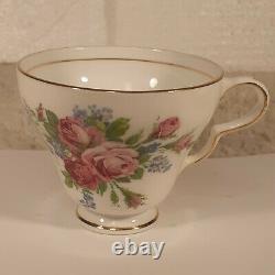 Antique 1939-49 Taylor & Kent Longton Floral Bone China Tea Cup & Saucer England