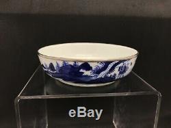 Antique 19th Century Chinese Porcelain Bleu de Hue Tea set, saucer, teapot, cups