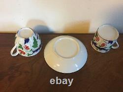 Antique 19th c. Coalport Porcelain Trio Tea Cup Coffee Can & Saucer 1810 Imari 1