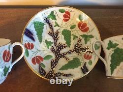 Antique 19th c. Coalport Porcelain Trio Tea Cup Coffee Can & Saucer 1810 Imari 2