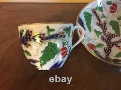 Antique 19th c. Coalport Porcelain Trio Tea Cup Coffee Can & Saucer 1810 Imari 2