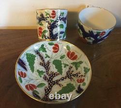 Antique 19th c. Coalport Porcelain Trio Tea Cup Coffee Can & Saucer 1810 Imari 2