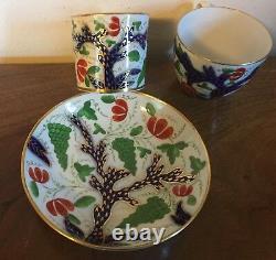 Antique 19th c. Coalport Porcelain Trio Tea Cup Coffee Can & Saucer 1810 Imari 2