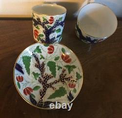 Antique 19th c. Coalport Porcelain Trio Tea Cup Coffee Can & Saucer 1810 Imari 2