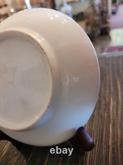 Antique 19th c. French Empire Porcelain Tea Cup & Saucer