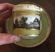 Antique 19th C. Old Paris Porcelain Green Grisaille Gold Coffee Can Tea Cup 1800