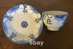 Antique 19th c. Staffordshire Pearlware Tea Cup Bowl & Saucer Creamware 1810 20