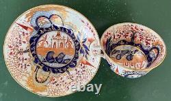 Antique 19th century English Regency Imari Porcelain Tea or Coffee Cup & Saucer
