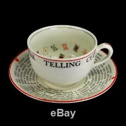 Antique Alfred Meakin Gypsy Teresa Cup of Knowledge Fortune Telling Teacup Tea