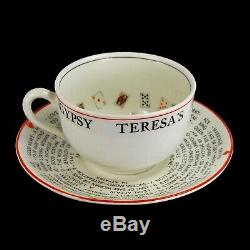 Antique Alfred Meakin Gypsy Teresa Cup of Knowledge Fortune Telling Teacup Tea