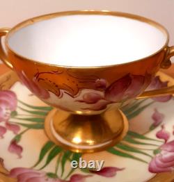 Antique Art Nouveau Beyer and Bock China Teacup and Saucer