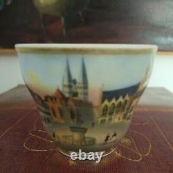 Antique Austrian Architectural Porcelain Cup