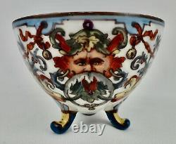 Antique Austrian Tea Cup & Saucer, Father Christmas