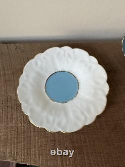Antique Aynsley Butterfly Handle Bone China Teacup & Saucer Rare