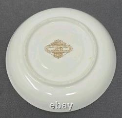 Antique Brownfield's Pink & Gold Demitasse Tea Cup & Saucer, Aesthetic Period