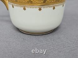 Antique Brownfield's Pink & Gold Demitasse Tea Cup & Saucer, Aesthetic Period
