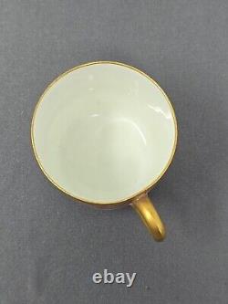 Antique Brownfield's Pink & Gold Demitasse Tea Cup & Saucer, Aesthetic Period