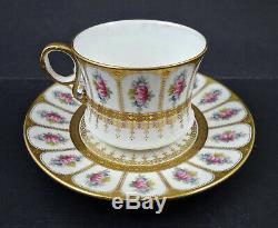 Antique Cauldon Tea Cup & Saucer