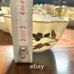 Antique Ceramic Fischer & Mieg Cup, Saucer(Pirkenhammer) -19th Century Porcelain