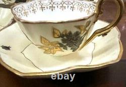Antique Ceramic Fischer & Mieg Cup, Saucer(Pirkenhammer) -19th Century Porcelain