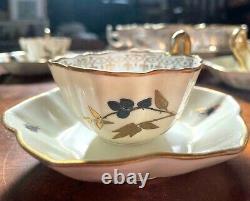 Antique Ceramic Fischer & Mieg Cup, Saucer(Pirkenhammer) -19th Century Porcelain