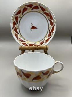 Antique Chamberlain Worcester Porcelain Tea Cup & Saucer, C. 1810