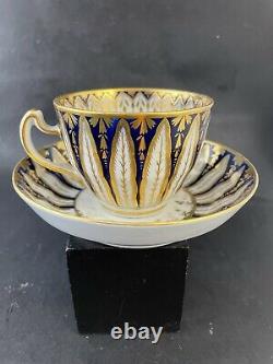 Antique Chamberlains Worcester Porcelain Tea-Cup & Saucer 126 Sir Charles Talbot
