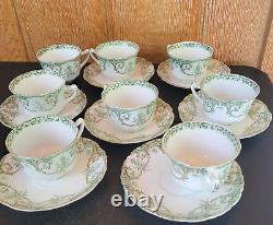 Antique China Henry Alcock Alma Tea Cup Saucer Set Lot of 15 Made in England